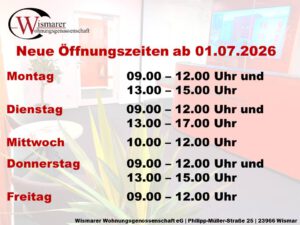 Unsere Öffnungszeiten